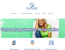 Tablet Screenshot of duplexconstructora.com